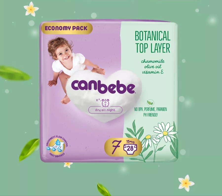 پوشک کودک جان به به سایز 7 بسته 28 عددی